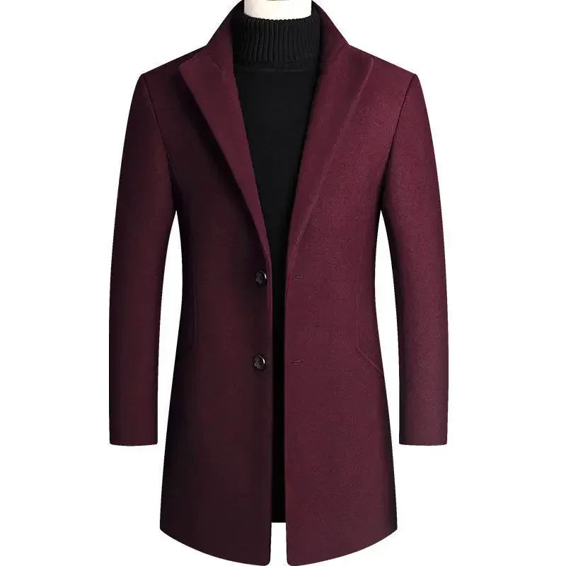 Men's Slim Fit Wool Coat