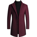 Manteau en laine cintré pour homme