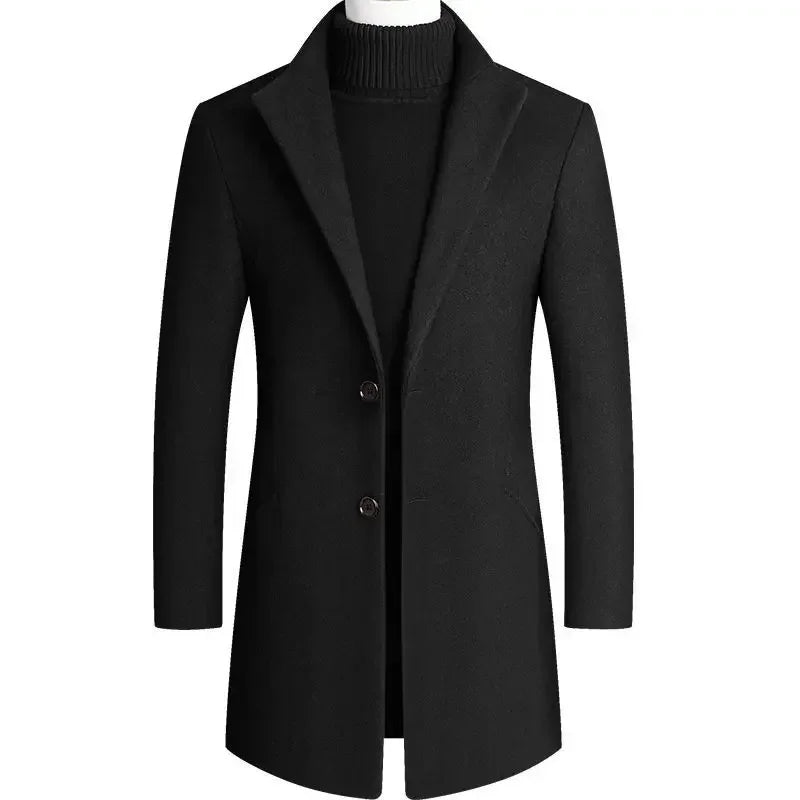 Men's Slim Fit Wool Coat