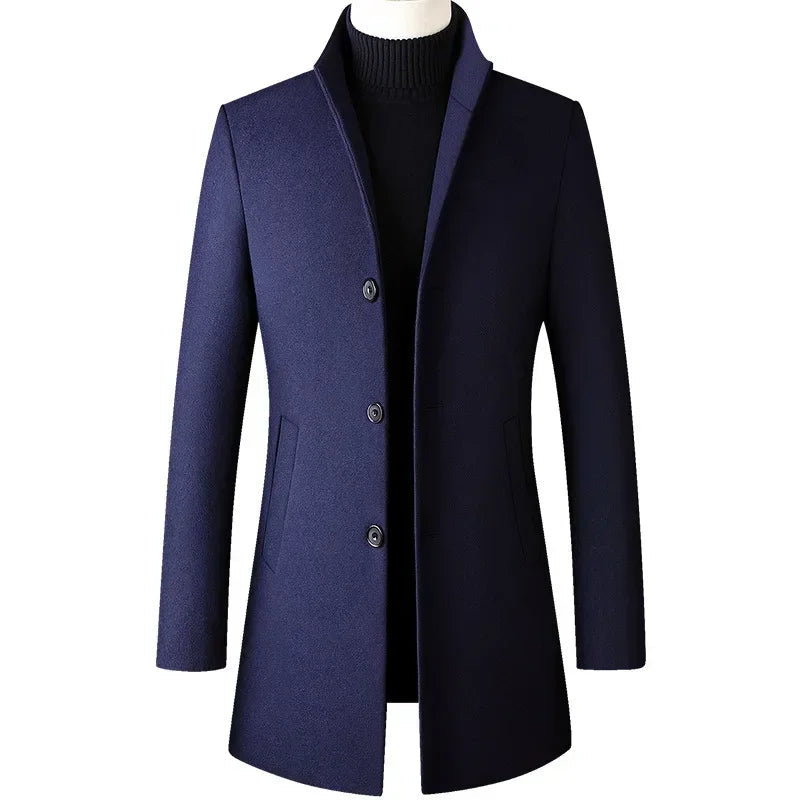 Men's Slim Fit Wool Coat