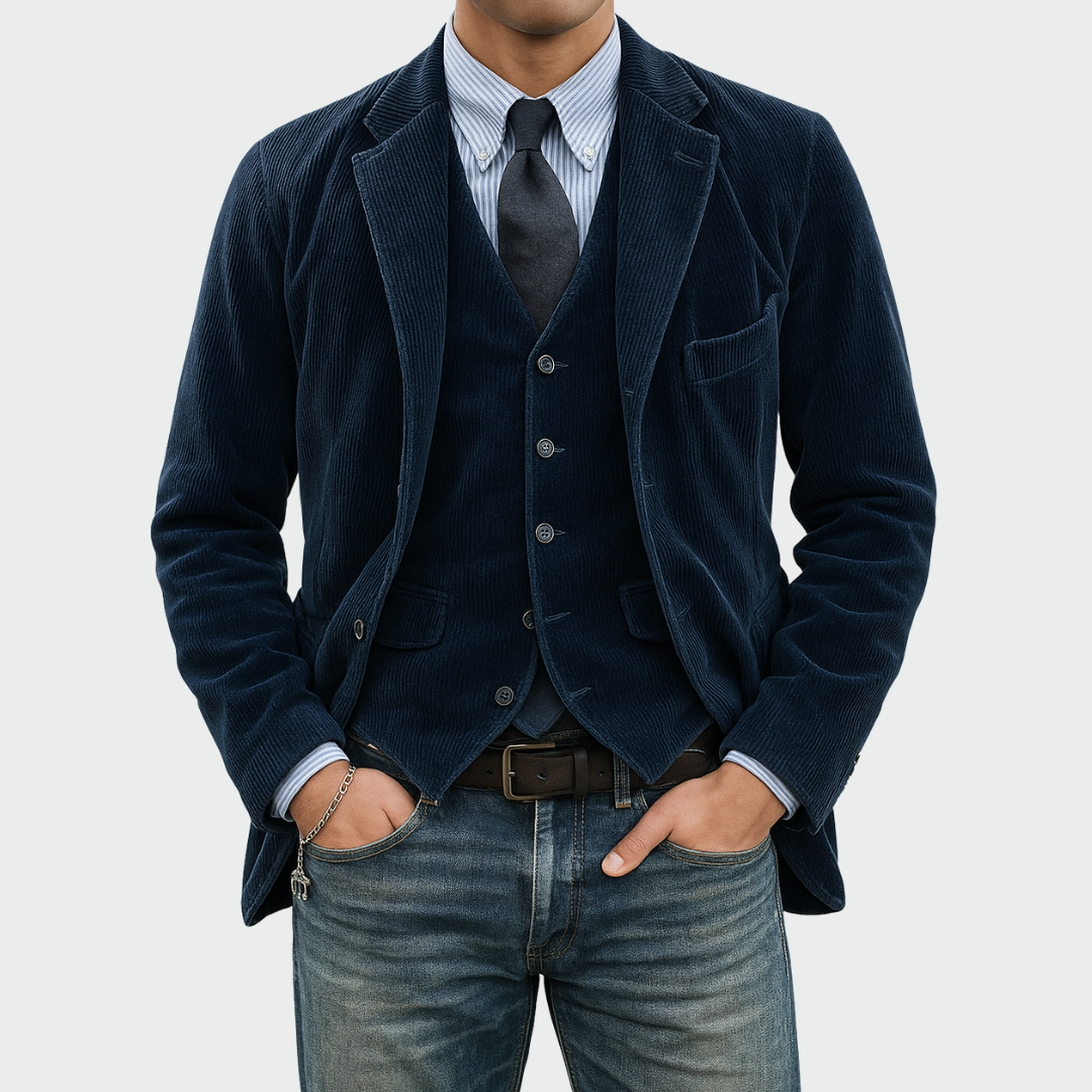 Men's Blazer and Waistcoat Set