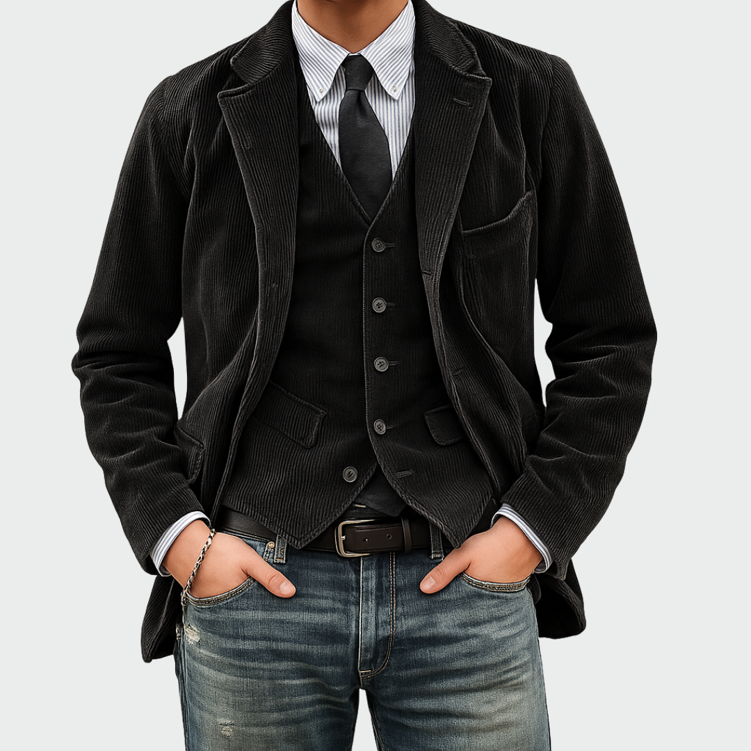 Men's Blazer and Waistcoat Set