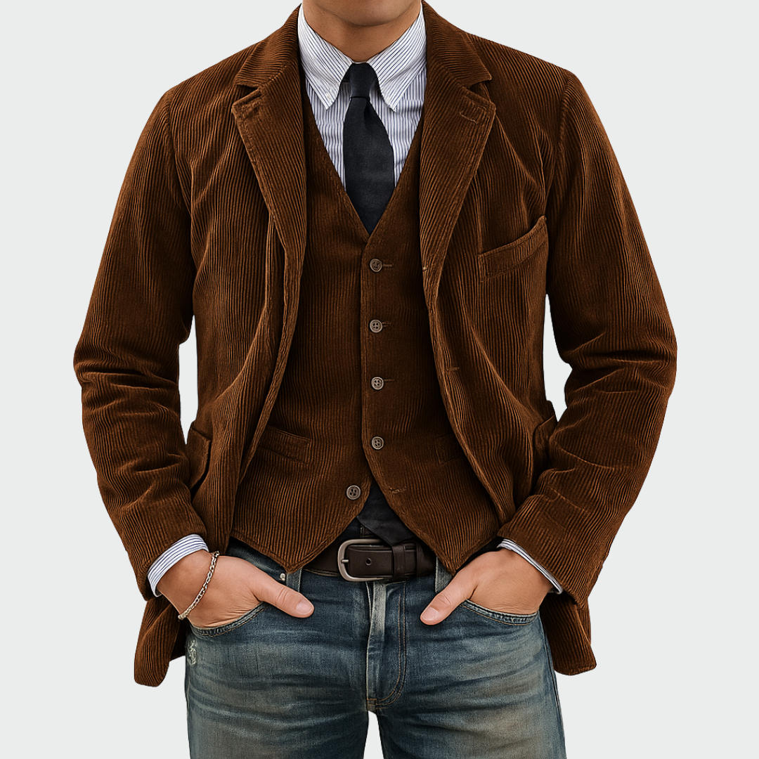 Men's Blazer and Waistcoat Set