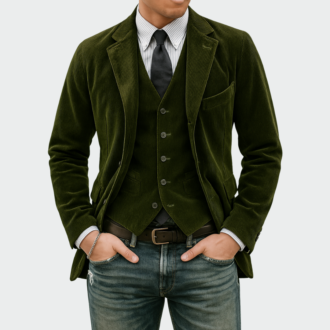 Men's Blazer and Waistcoat Set