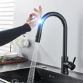 Touch Kitchen Water Faucet with Pull-Down Sprayer and Single-Handle Lever Control - Image 1