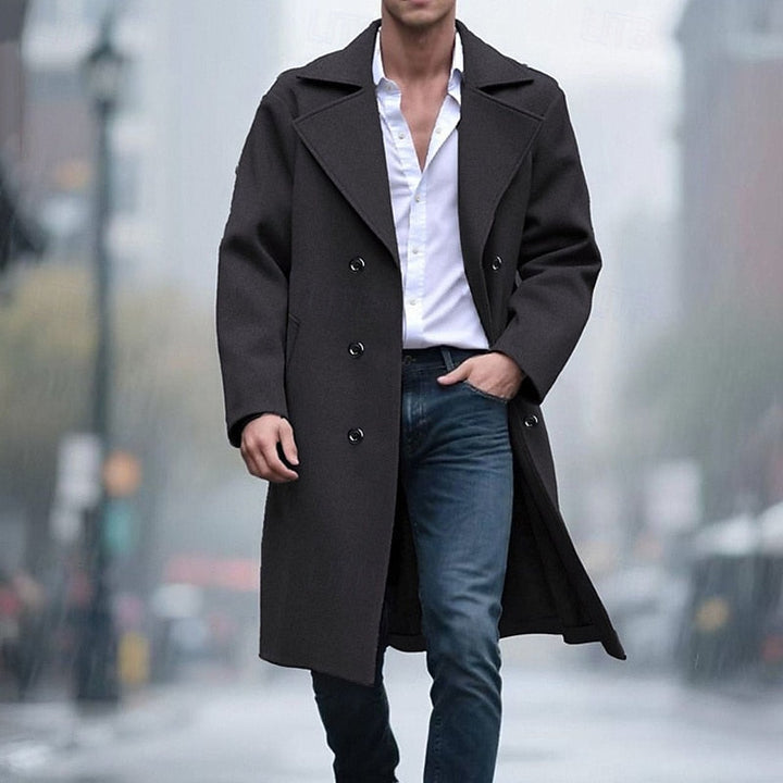 Men's Tailored Double Breasted Overcoat
