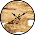 Transparent Wall Clock with Roman Numerals and Black Hands Mid Century Modern Design - Image 3