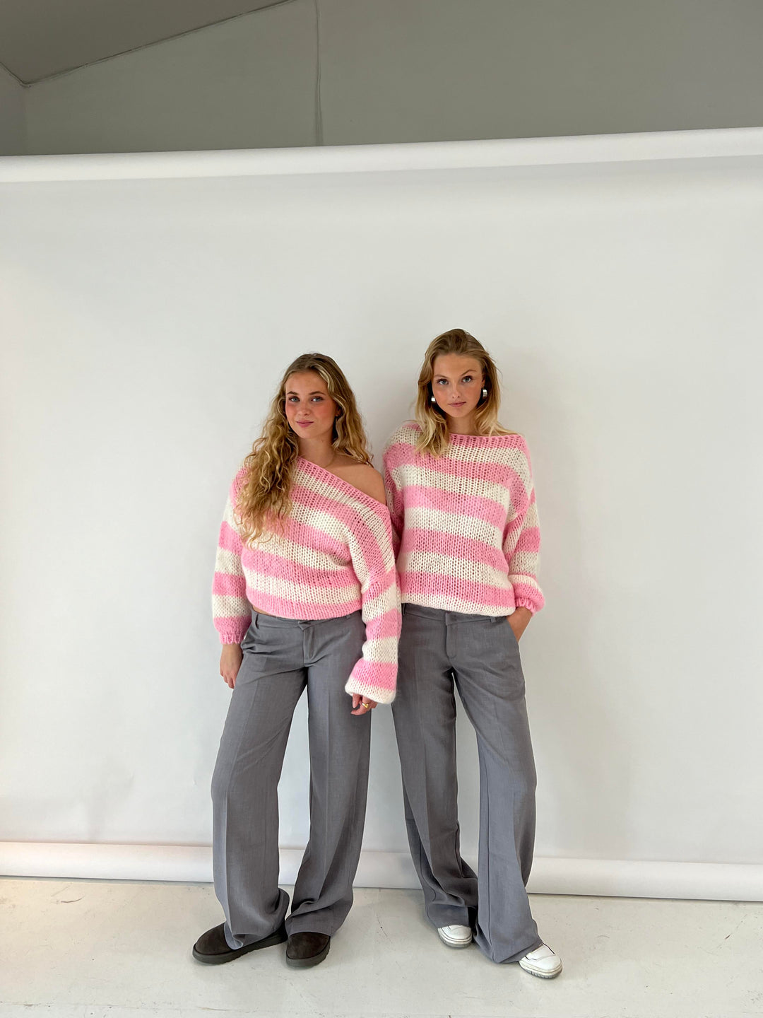 Women's Striped Knit Jumper