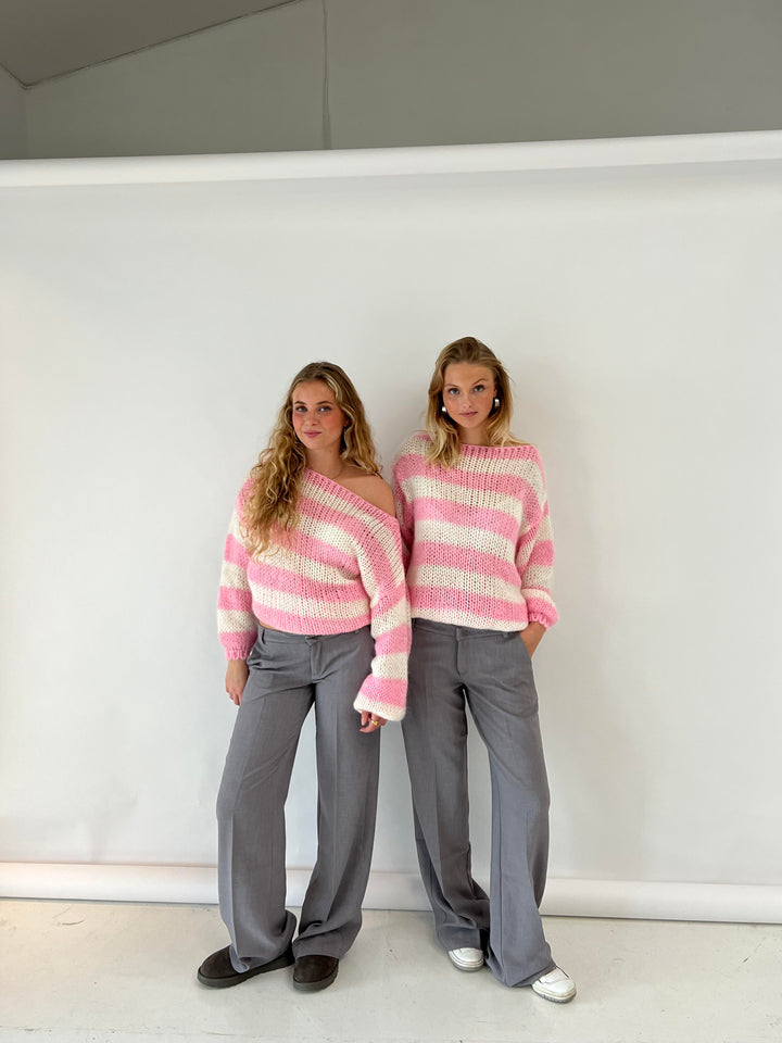 Women's Striped Knit Jumper