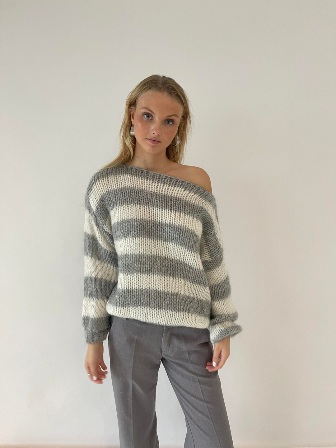 Women's Striped Knit Jumper