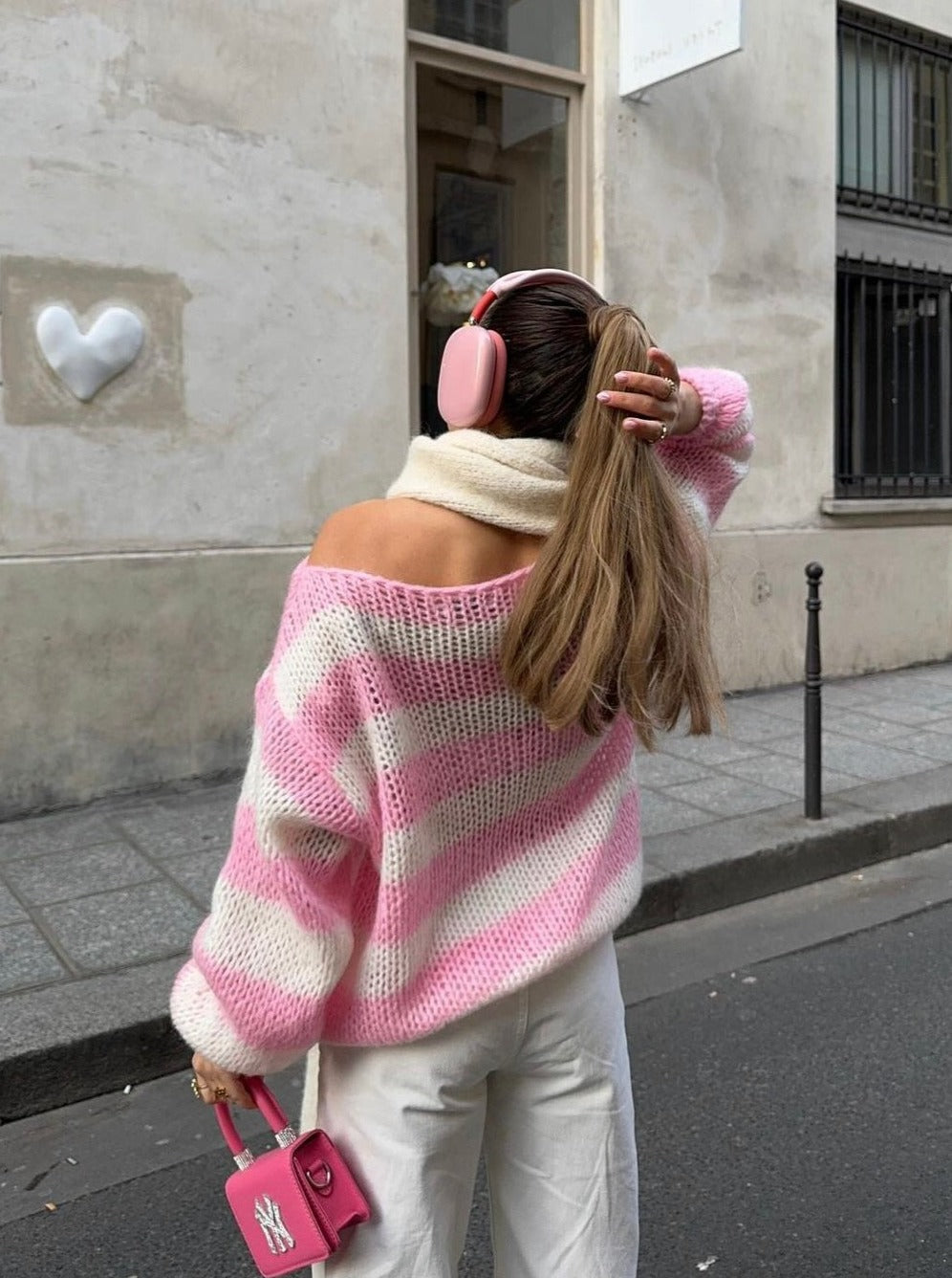 Women's Striped Knit Jumper