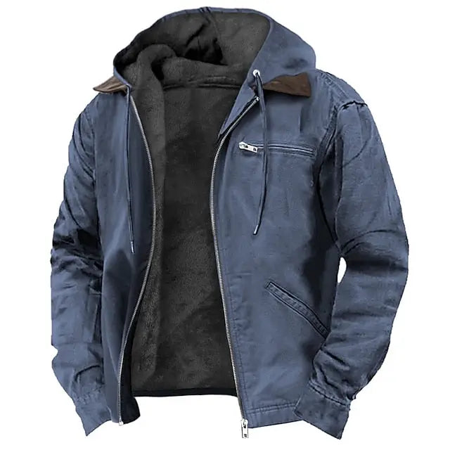 Men's Lined Hooded Winter Jacket