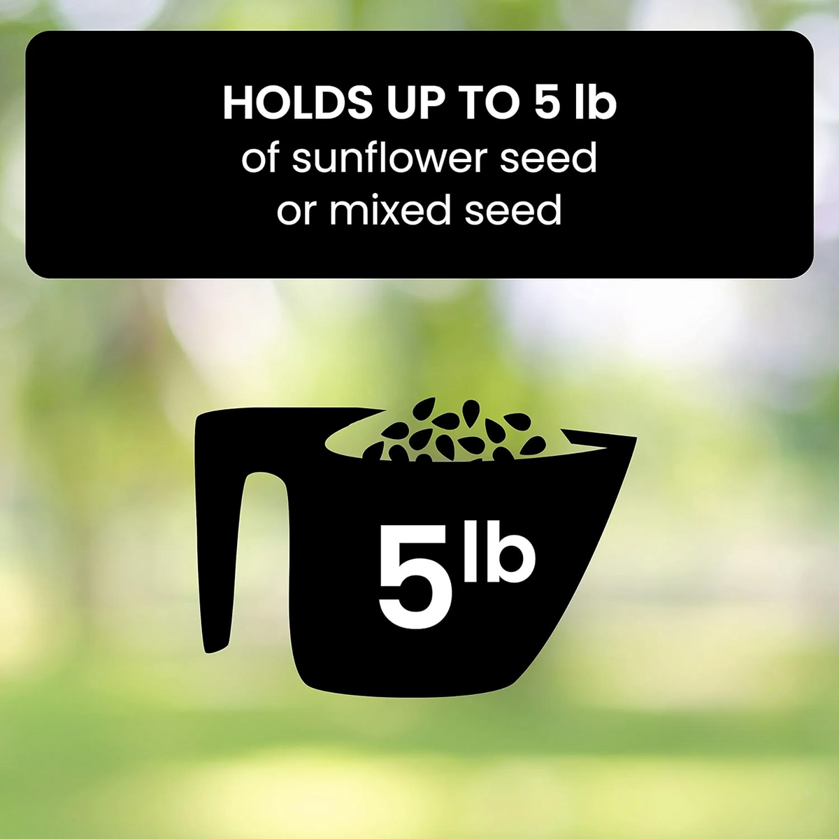 Tube Bird Feeder with Weight Activated Spinning Perch and Squirrel Proof Guard - Image 8