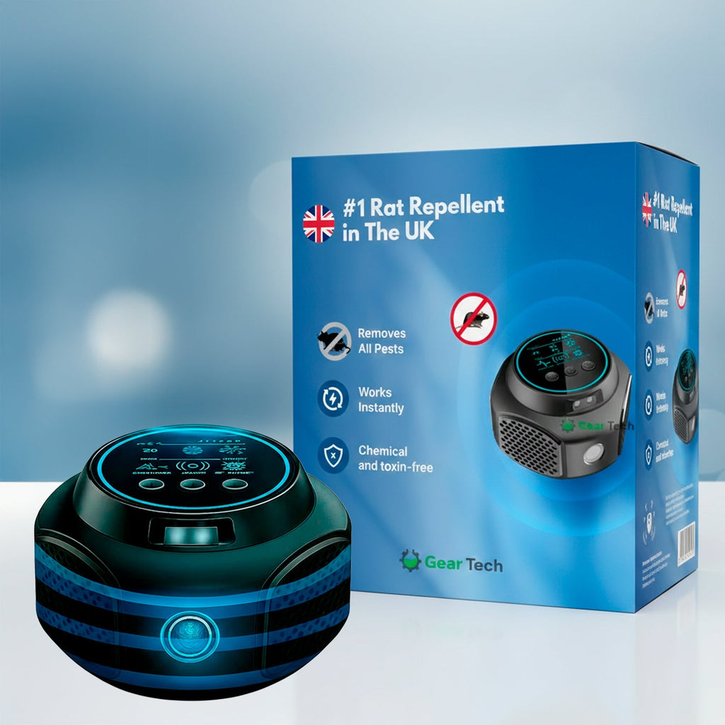 Ultrasonic Mouse Repellent with Digital Display and Plug-In Design for Rodent Control - Image 1