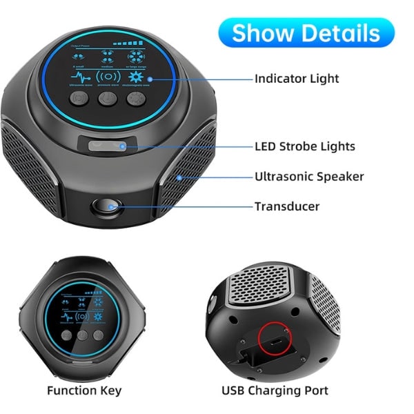 Ultrasonic Mouse Repellent with Digital Display and Plug-In Design for Rodent Control - Image 14