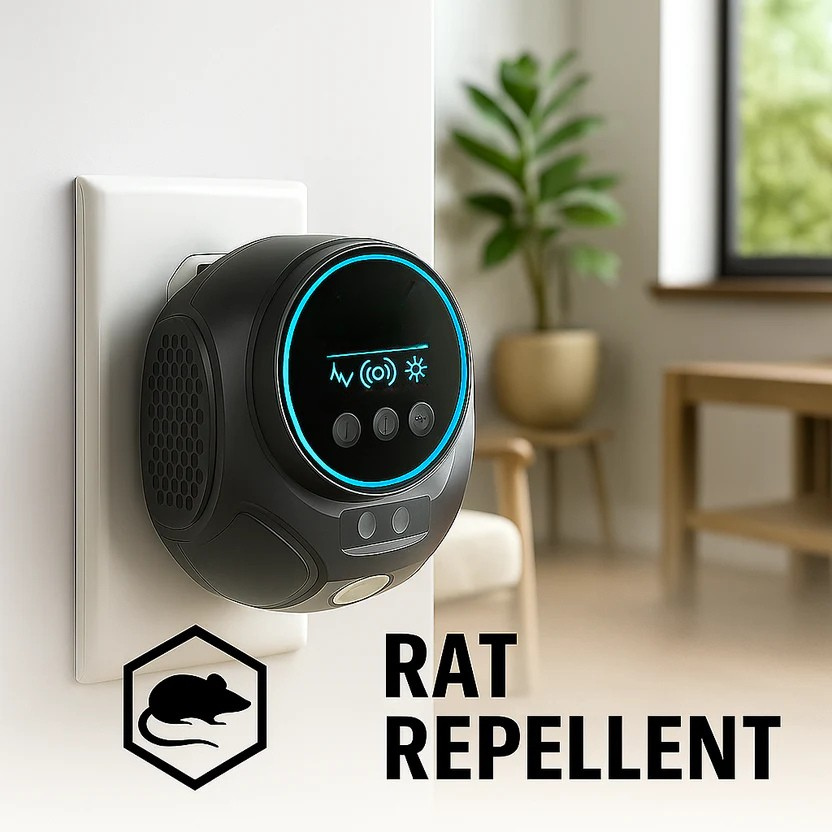 Ultrasonic Mouse Repellent with Digital Display and Plug-In Design for Rodent Control - Image 17