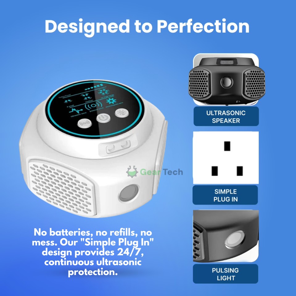 Ultrasonic Mouse Repellent with Digital Display and Plug-In Design for Rodent Control - Image 3