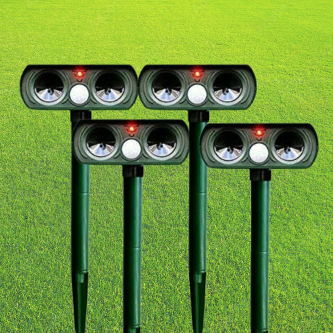 Ultrasonic Pest Repeller with Solar Power and Motion Detection for Gardens - Image 1