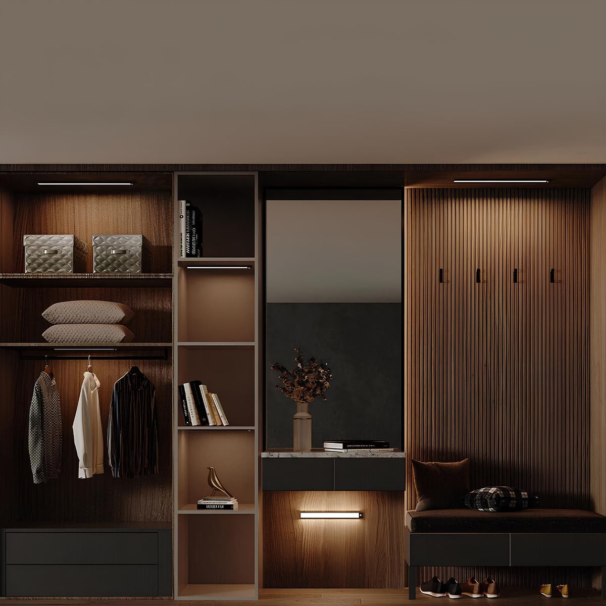 Under Cabinet Lights with Motion Sensor Rechargeable LED Lighting and Magnetic Mount - Image 10