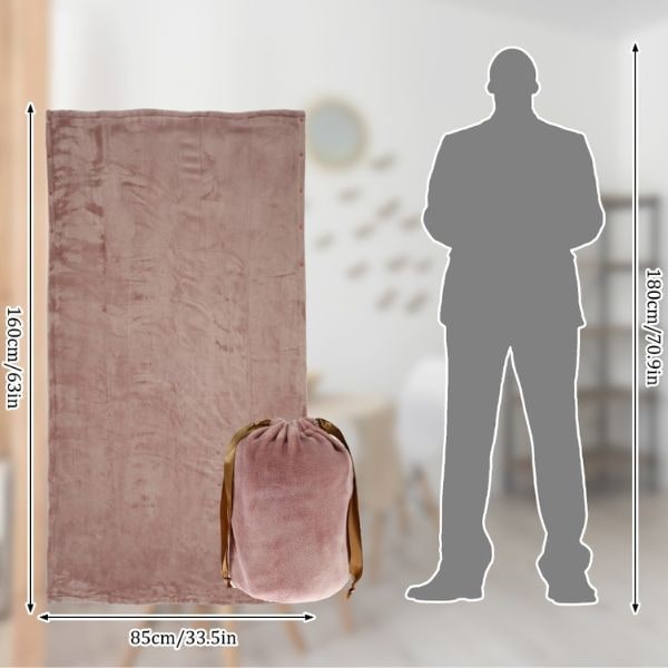 USB Heated Blanket Throw with Fleece Fabric and Portable Cordless Design - Image 7