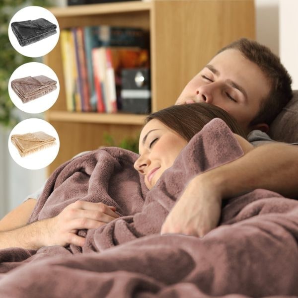 USB Heated Blanket Throw with Fleece Fabric and Portable Cordless Design - Image 8