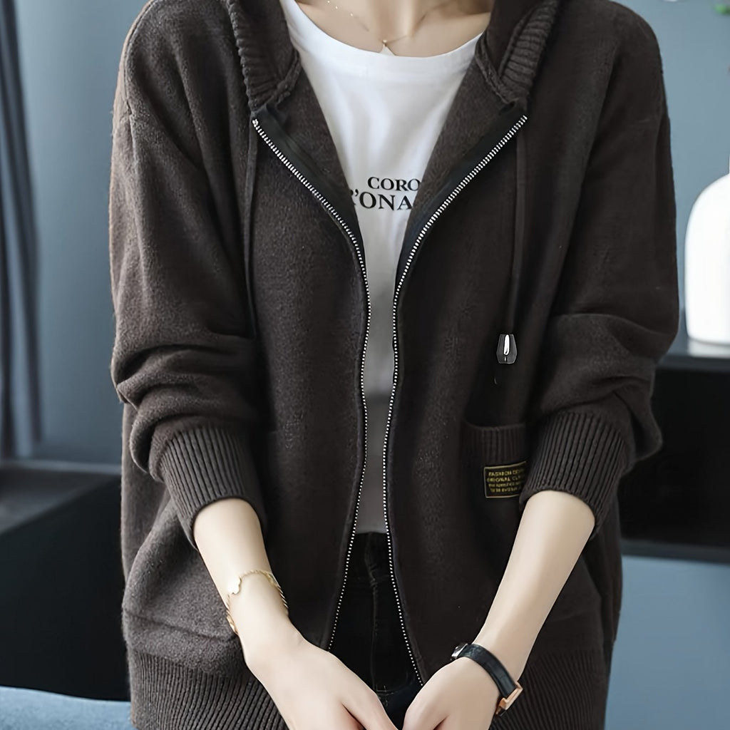 Women's Zip Up Hooded Cardigan