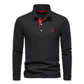Maglia polo da uomo a maniche lunghe