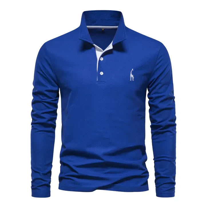 Men's Long Sleeve Polo Top
