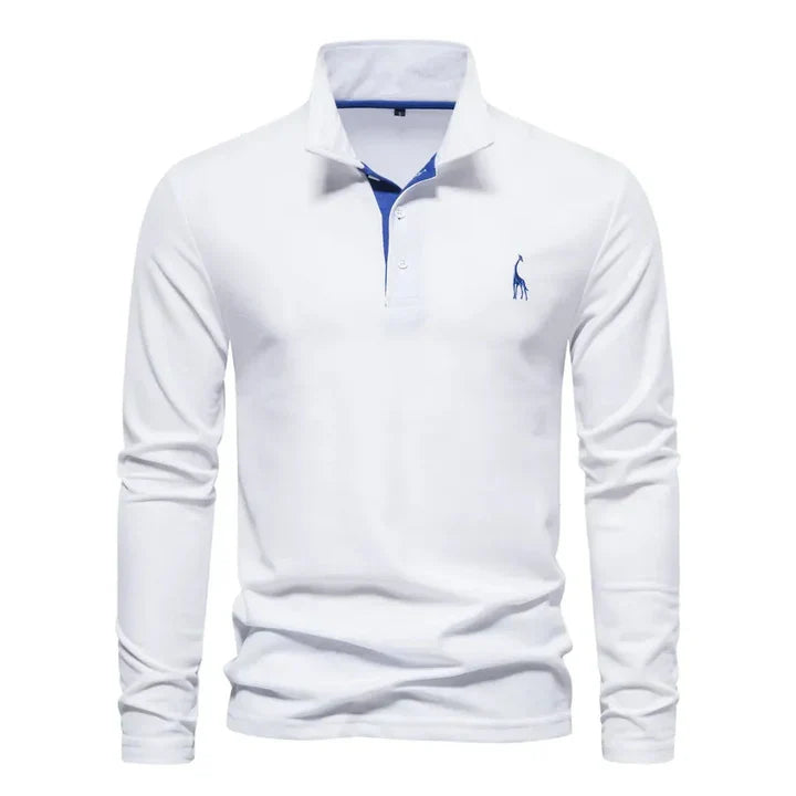 Men's Long Sleeve Polo Top