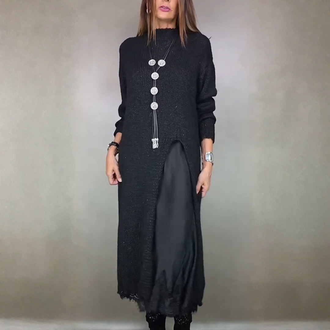 Women's Knit Midi Sweater Dress