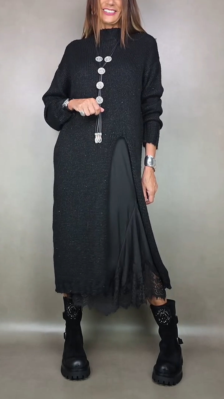 Women's Knit Midi Sweater Dress