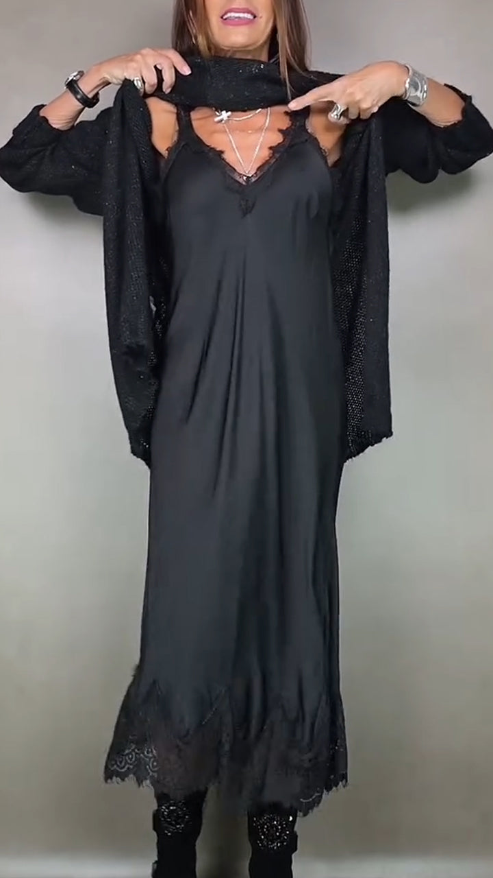 Women's Knit Midi Sweater Dress