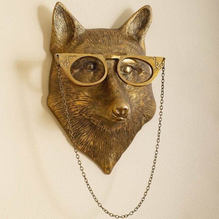 Wall Mounted Animal Sculpture with Textured Metal Artwork and Faux Taxidermy Design - Image 18
