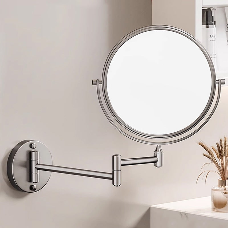 Wall Mounted Vanity Mirror with LED Lights 10x Magnification and Adjustable Swing Arm - Image 7