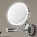 Wall Mounted Vanity Mirror with LED Lights 10x Magnification and Adjustable Swing Arm - Image 9