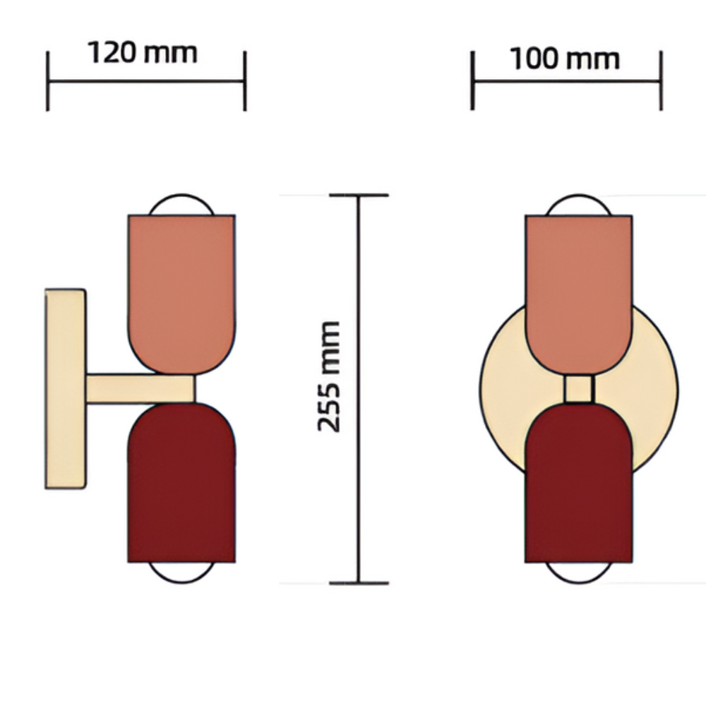 Wall Sconce Lighting with Dual Capsule Shades and Up-Down Illumination - Image 15