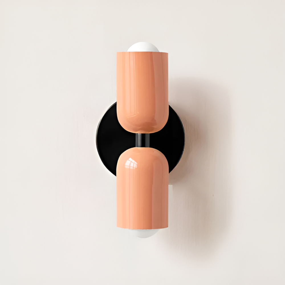 Wall Sconce Lighting with Dual Capsule Shades and Up-Down Illumination - Image 9