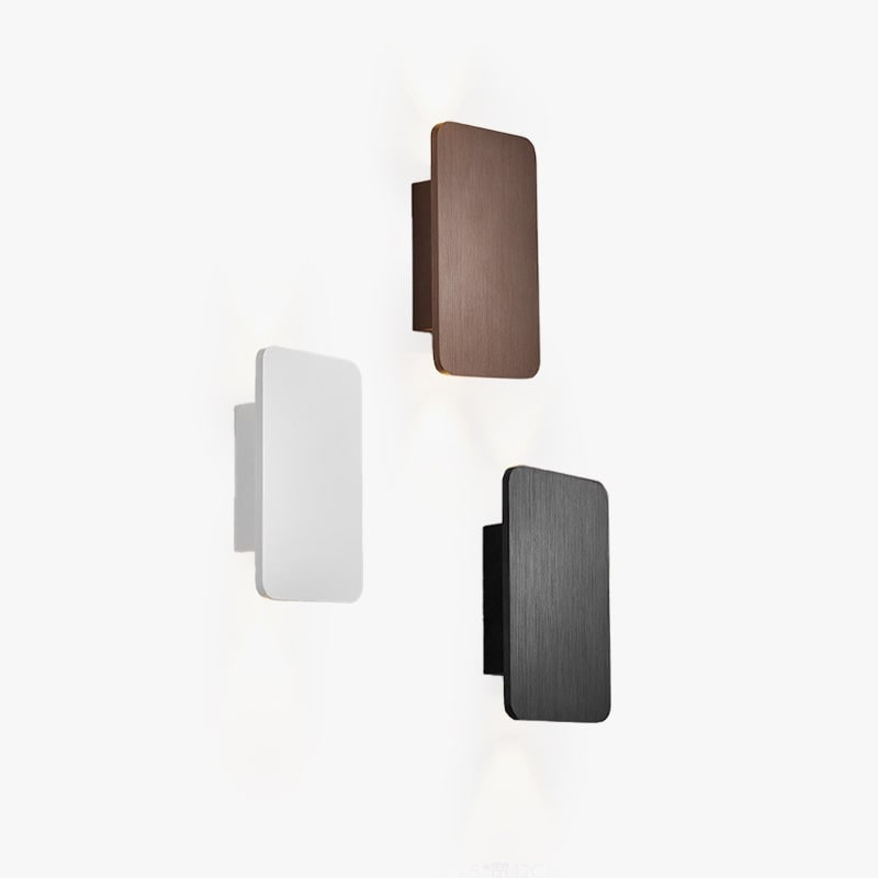 Wall Sconce with Bi-Directional LED Lighting and Brushed Metal Finish Flush Mount - Image 10