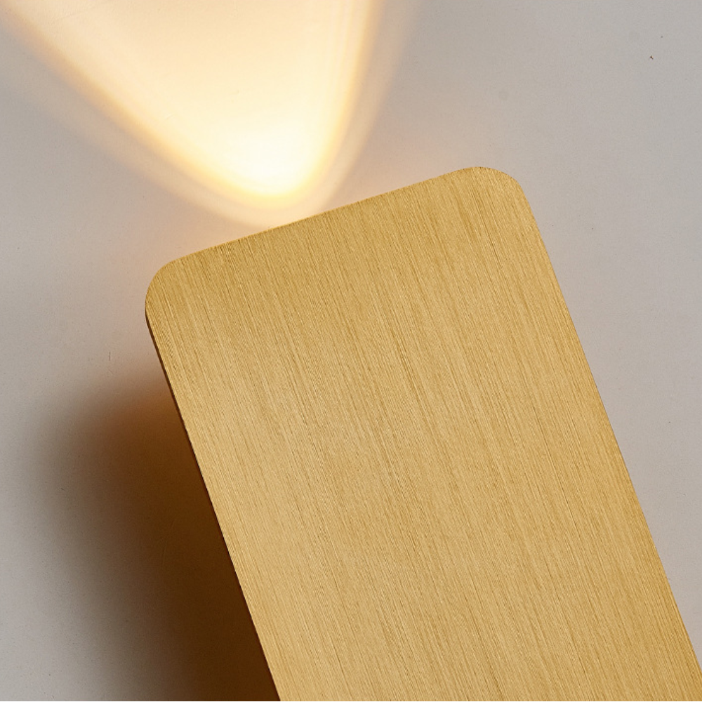Wall Sconce with Bi-Directional LED Lighting and Brushed Metal Finish Flush Mount - Image 4