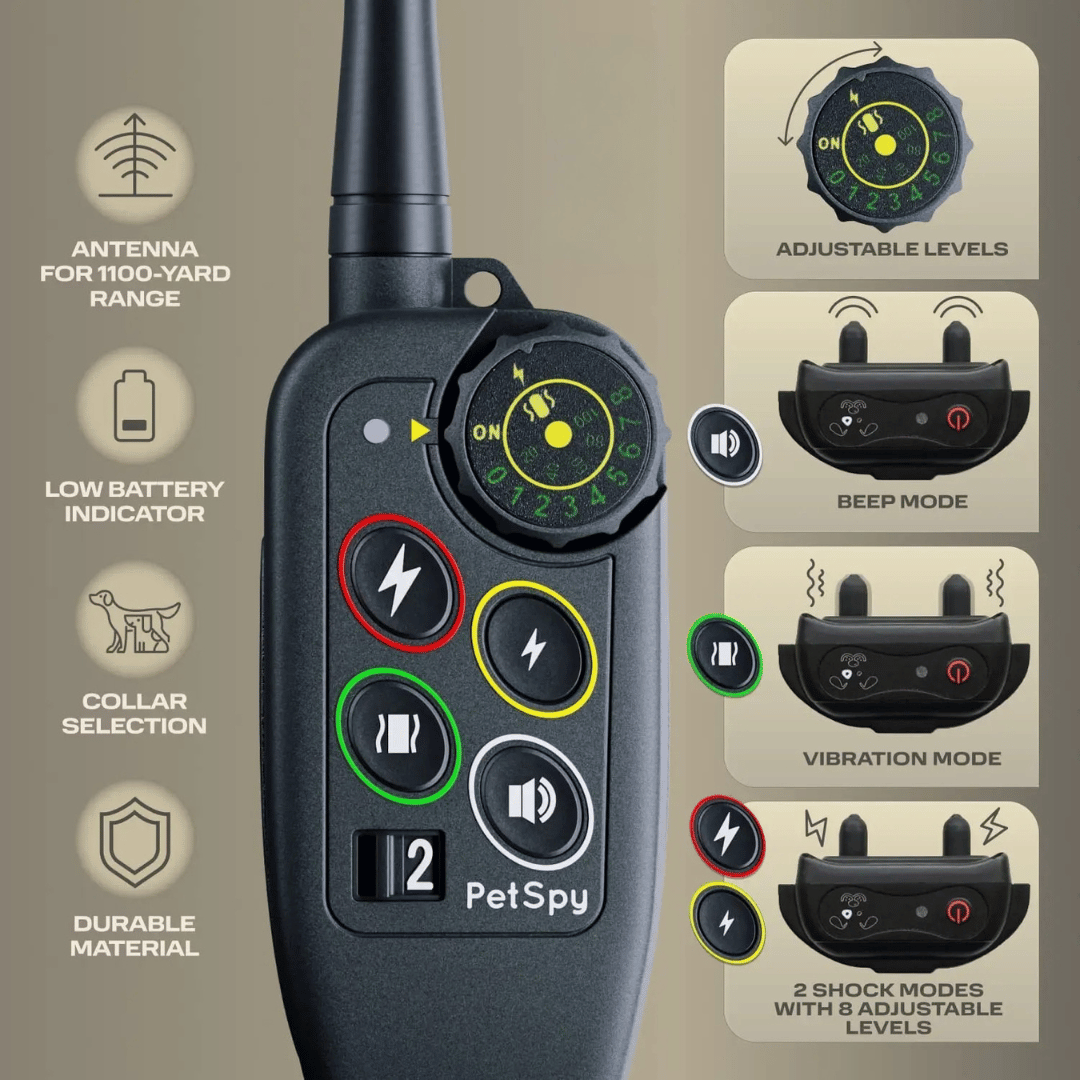 Waterproof Dog Training Collar with Remote Control and Vibration Receiver - Image 6
