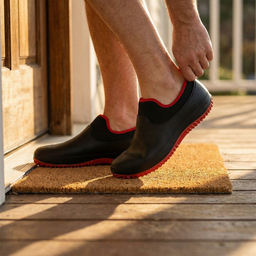 Waterproof Garden Shoes with Non-Slip Flexible Sole and Stretchy Collar - Image 2