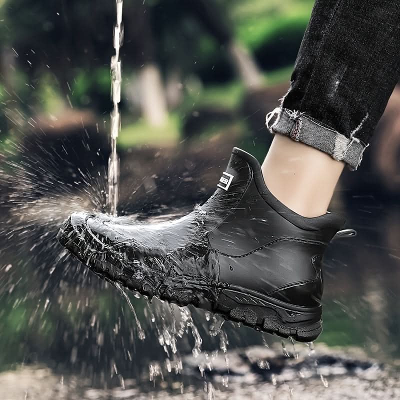 Waterproof Rain Boots with Slip-Resistant Tread and Ankle Support for Wet Outdoor Conditions - Image 8