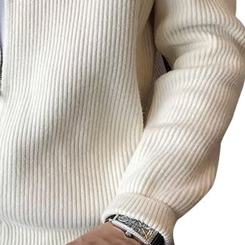 Men's Ribbed Zip Cardigan