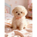 Weighted Plush Puppy Toy with Soft Fluffy Fur and Realistic Features - Image 1