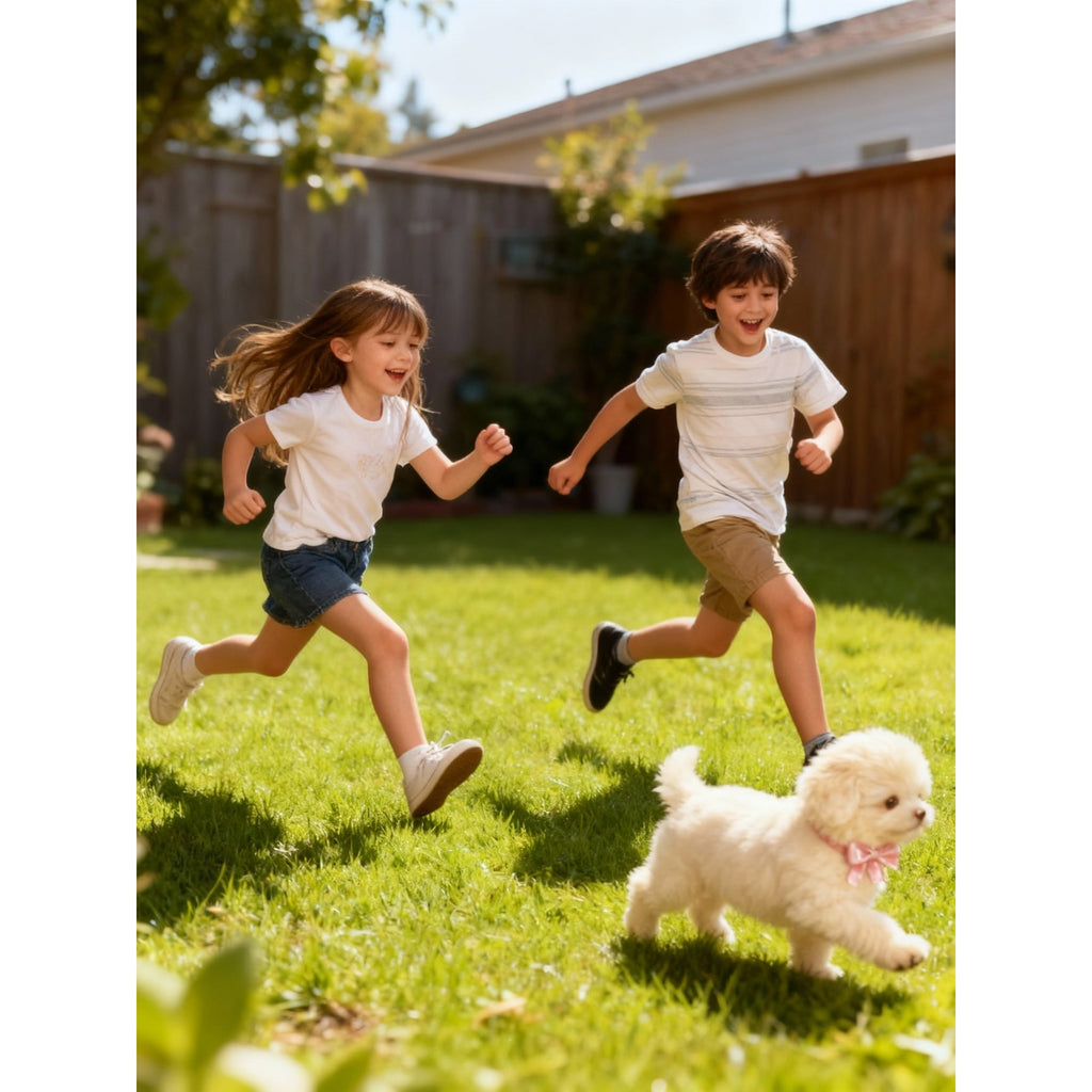 Weighted Plush Puppy Toy with Soft Fluffy Fur and Realistic Features - Image 10