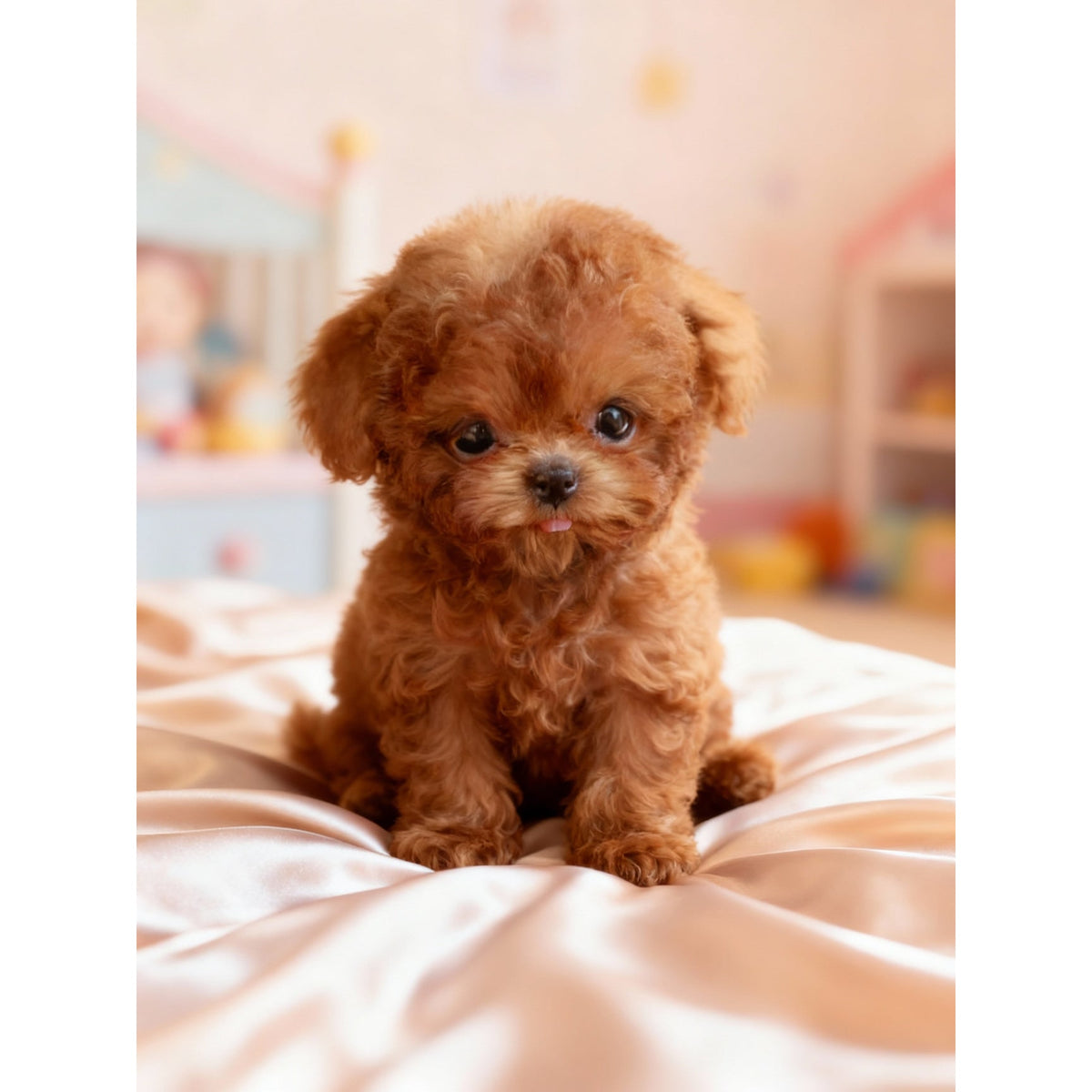 Weighted Plush Puppy Toy with Soft Fluffy Fur and Realistic Features - Image 2