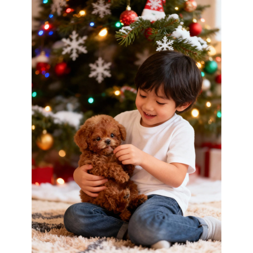 Weighted Plush Puppy Toy with Soft Fluffy Fur and Realistic Features - Image 4