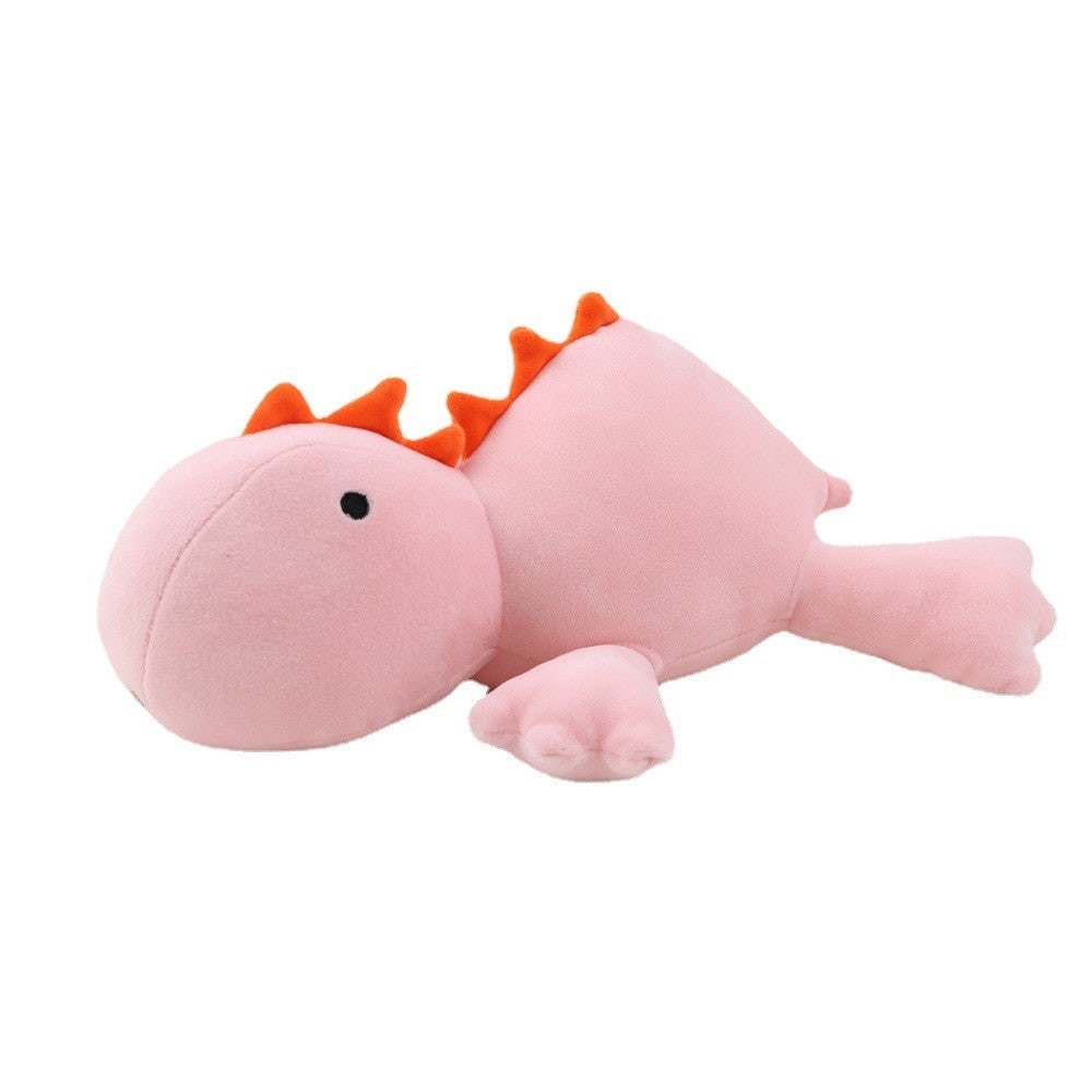 Weighted Stuffed Animal Dinosaur Plush Toy with Soft Velour Fabric and Embroidered Details - Image 2