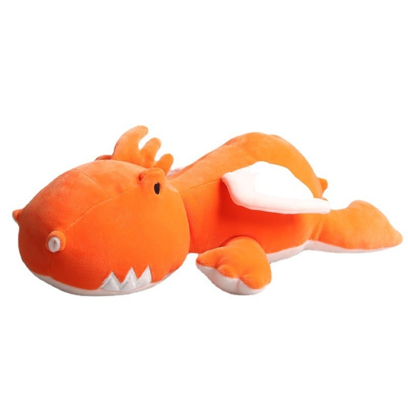 Weighted Stuffed Animal Dinosaur Plush Toy with Soft Velour Fabric and Embroidered Details - Image 3