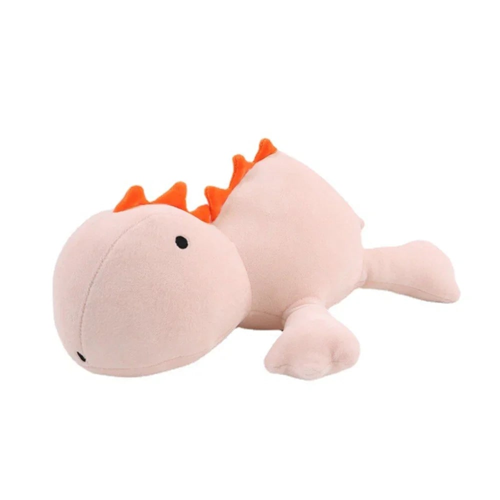 Weighted Stuffed Animal Dinosaur Plush Toy with Soft Velour Fabric and Embroidered Details - Image 5